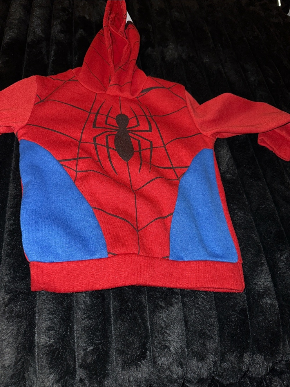 Kids Red and Blue Spider Hoodie Costume